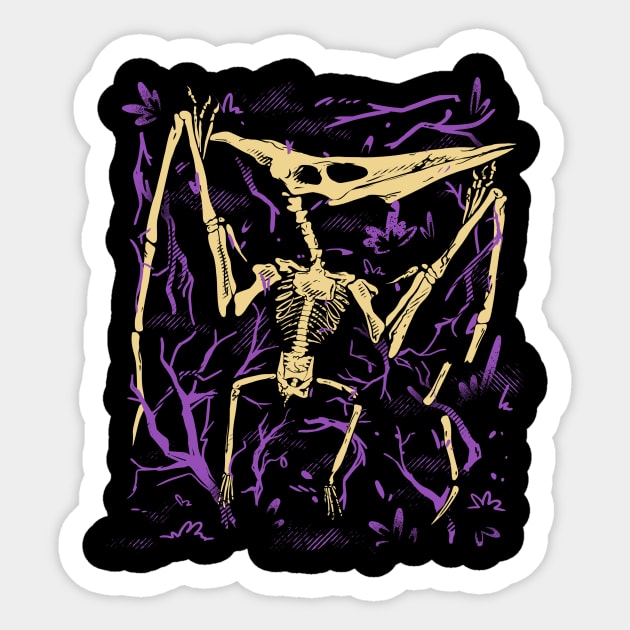 Pteranodon Sticker by fitasartwork